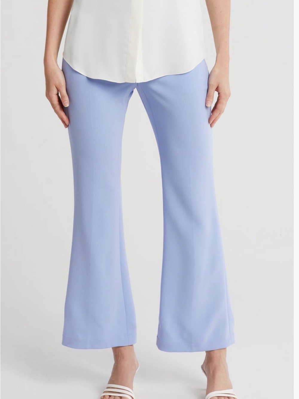 Theory Demetria Flare Pants in Grotto